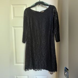 Black lace dress